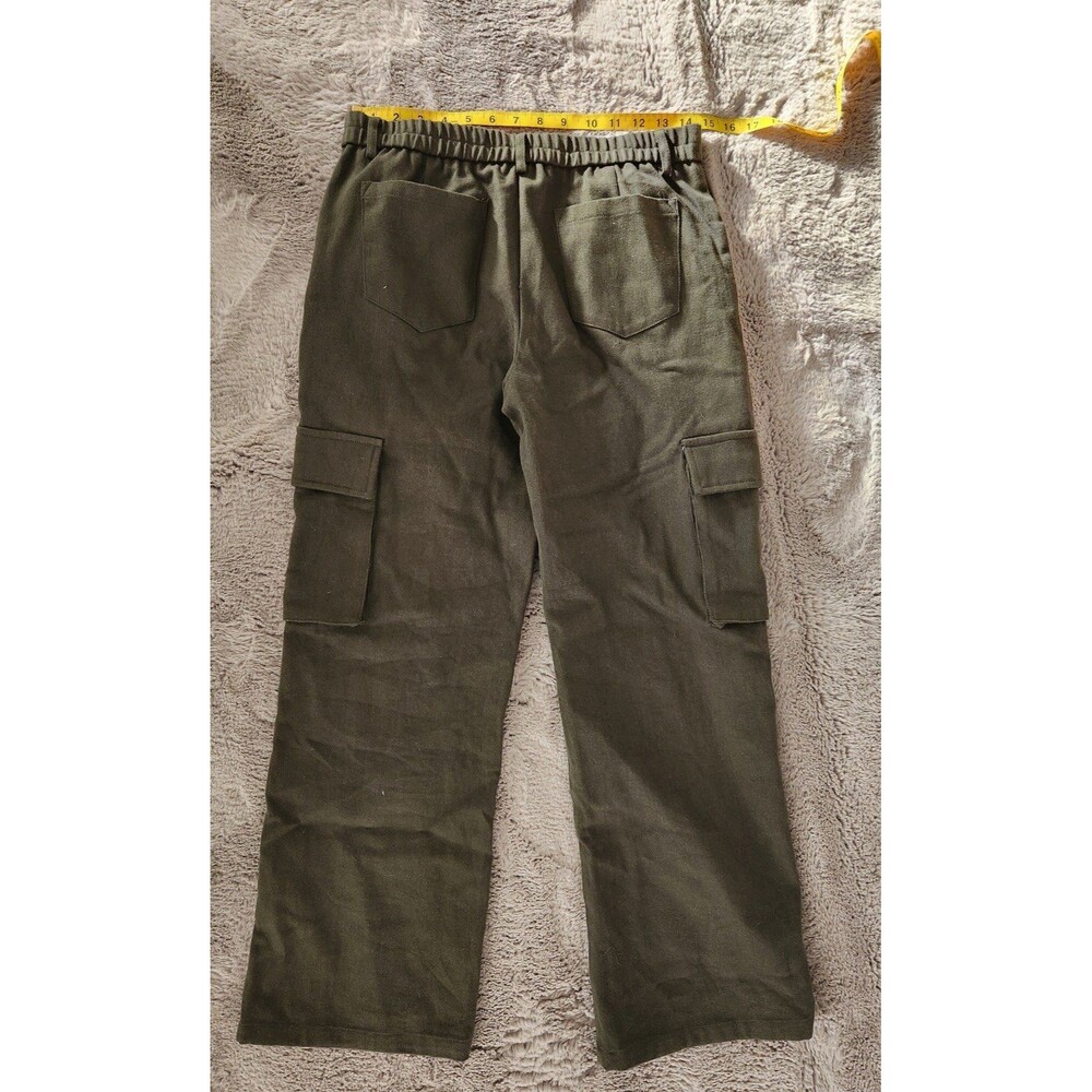 100% cotton Olive Green High Waist Jeans NWOT - Picture 5 of 6